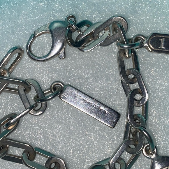 Auth 925Tiffany piece retired bracelet from 1837 silver collection 5th Ave charm - Picture 4 of 7